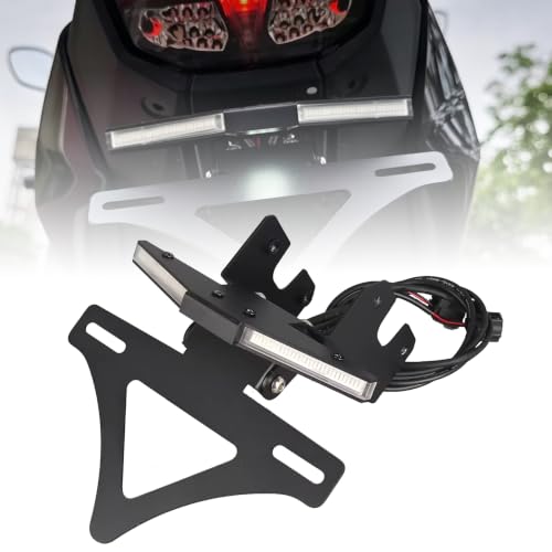 Motorcycle Tail Tidy Fender Eliminator Compatible with Yamaha MT09 MT-09 MT 09 SP 2024-2026 Tail Tidy Fender Eliminator Kit License Plate Holder with LED Light Fits for MT09