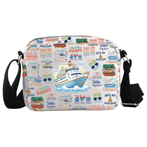 WCGXKO Cruise Survival Kit Crossbody Bag Cruise Travel Gift Cruise Trip Gift Travel Vacation Gift