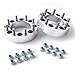 RockTrix for Precision European - 2pc 2" Thick 8x6.5 Wheel Spacers with 14x1.5 Studs (Fine Threads) for many Chevy Avalanche Silverado Suburban, GMC C2500 C3500 Sierra Yukon Hummer H1 H2 8x165.1