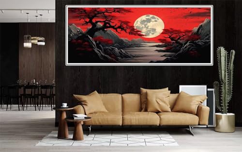 Peinture Diamant Japonais pour Décoration Murale de Salon - Kit 5D Grand Format F305
