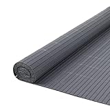 True Products 1.8m x 4m PVC Garden Fence Artificial Bamboo Slat Privacy Balcony Screening Grey