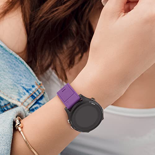 for Quickfit 22mm Strap for Garmin Fenix 7/Fenix 7 Pro/Fenix 7X/Fenix 6 Pro/Fenix 6/Fenix 5/5 Plus Strap,Silicone QuickFit 22mm Band for Garmin Instinct/Approach S60/S62/Forerunner 945/935(Purple) - Image 7