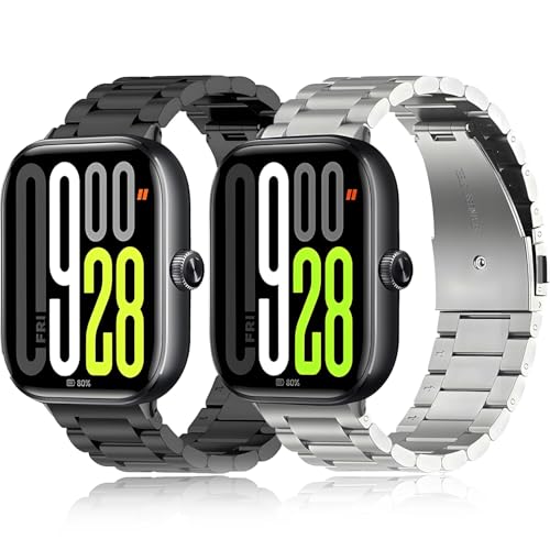 Correas metálicas reemplazo Xiaomi Redmi Watch 5, 2 pack miniatura 1