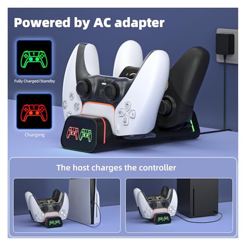 image for HEATFUN Switch Pro Controller Charger, Xbox Series S/X Controller Char