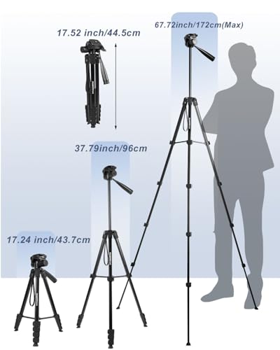 POLAM-FOTO Store POLAM-FOTO Lightweight Camera Tripod 170cm with - Image 4