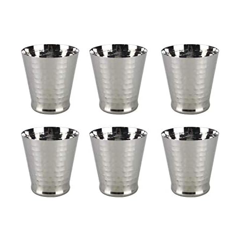 Stainless Steel Hammered Tumblers Set of 6 Cover
