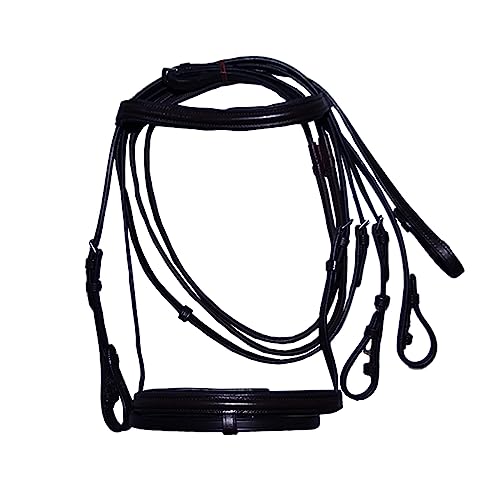 Hy Padded Flash Bridle W/Rubber Grip Reins 1/2In XSmall