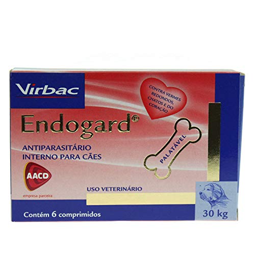 Vermífugo Endogard para Cães até 30 Kg - 6 comprimidos - Virbac