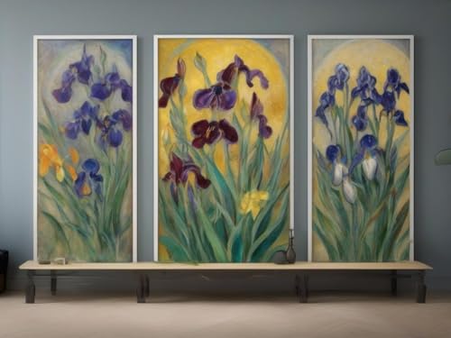 Chagall Irises poster triptyque pour habiller un mur vide sans encombrer lespace