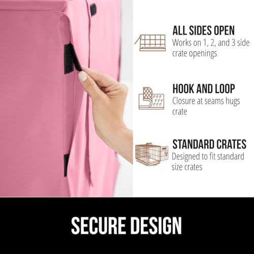 GORILLA GRIP Capas de gaiola para cães compatíveis com caixas de cachorro Amazon Basics, todos os la