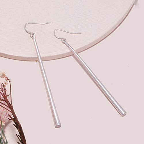 Vintage Long & Thin Metal Bar Basic Dangle Drop Earrings For Women #TOP4