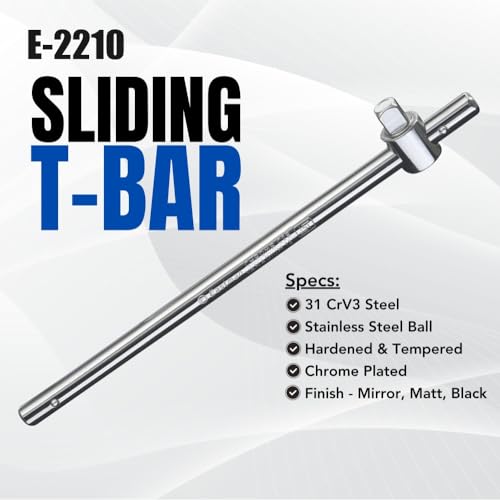Image of Eastman 1 /2 inch Sliding Bar T-Handle Spanner 250mm Extension Wrench for Automotive Repairs Machinery Maintenance Durable and Quality Hand Tool for Efficient Performance (E-2210)