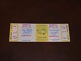1971 DODGERS BASEBALL FULL TICKET VS CARDINALS LOU BROCK HOME RUN
