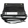 STILORD 'Lonzo' Vintage Sac à l'Épaule pour Hommes Femmes Sac Messager Ordinateur Portable 15,6 pouces Sacoche Bandoulière Besace Cuir, Couleur:noir #3