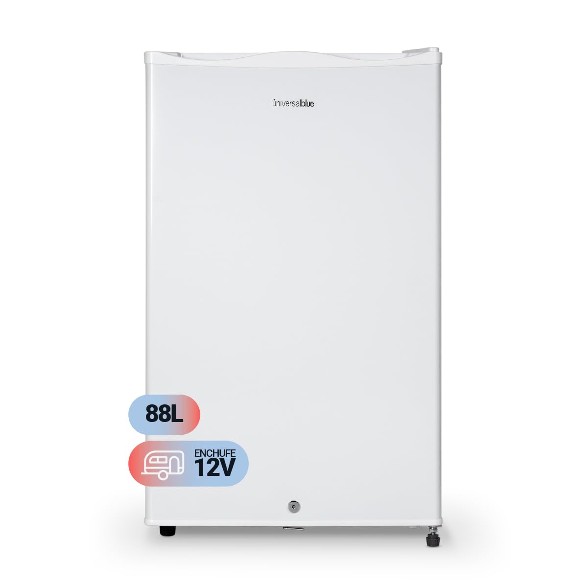 UNIVERSALBLUE | Frigorífico Bajo Encimera con Congelador 12V | 88 Litros | Ideal para Caravanas y Camper | Bajo consumo | Sistema Silencioso | Frigorífico para Caravanas