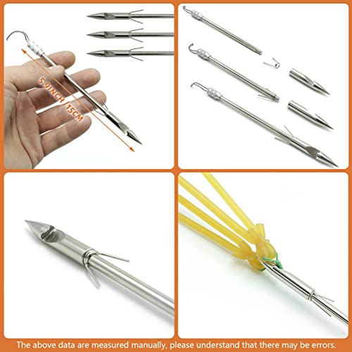 Obert 7Pcs Fishing Slingshot Kit Bow Fishing Reel Catapult Hunting Shooting Fishing Broadheads Hand Guard With 5Pcs Fishing Bands #TOP5