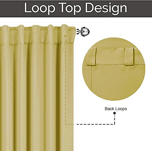 Image of LINENWALAS Cotton Solid Curtains, Long Door - 9 ft, Beige, Pack of 2