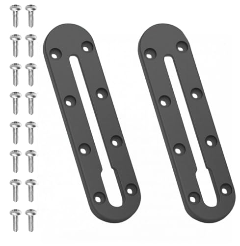 MAYMII 2PCS Kayak Track, Kayak Low Profile Track, Kayak Rail, Kayak Accessories Mount Track, Kayak Gear Track for Fishing Rod Holder, Fish Finder, Cup Holder, Anchor Cleats