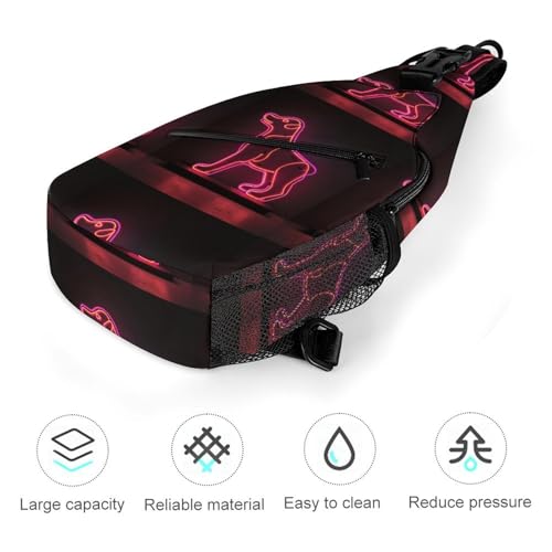 Bolso bandolera deportivo Pink Dog para senderismo y diario miniatura 5
