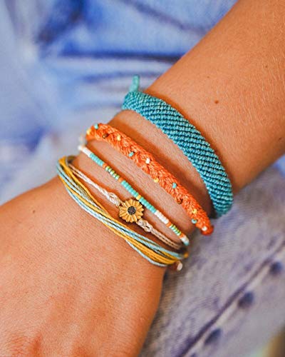 Tarsus Bracelets For Teen Girls, Boho Cute Handmade Flower Daisy Sunflower Braided Woven Friendship Bracelets For Women Stack 5 Bracelet Set Stuff #TOP3