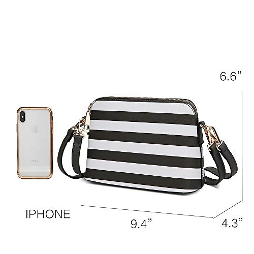 MKF Crossbody Bag for Women – PU Leather Pocketbook Handbag – Designer Side Messenger Purse, Shoulder Crossover3