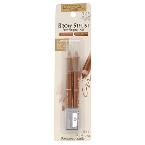 L'oreal Brow Stylist Custom Brow Shaping Pencil, Light Brown, 0.56-Ounce (Pack of 5)