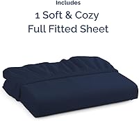 Vista 88 de King Fitted Bed Sheet - Bottom Single Fitted Sheet Only - Ultra-Soft Hotel Luxury Bedding w/ 8-16 Inch Deep Pockets - Breathable, Cooling & Wrinkle