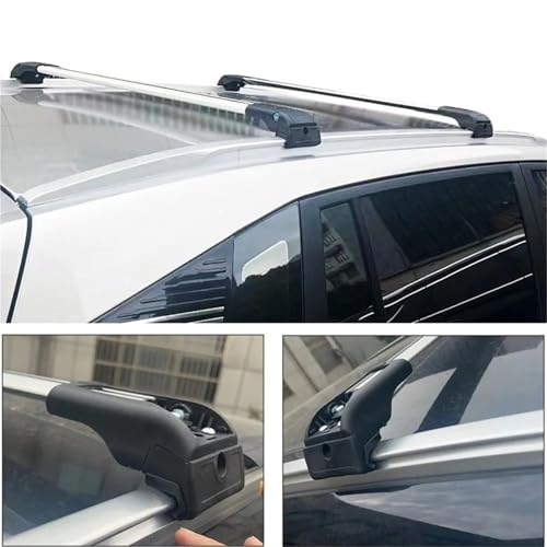 Barras transversales de aluminio antirruido para techo de coche X2 3