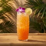 Cedilis 6 Pack 20 Ounce Modern Bar Tiki Glasses, Hawaiian Glass Tiki Cups for Cocktails, Double Old Fashioned Glass, Clear Zombie Glass for Mai Tai, Tropical Summer Drinks