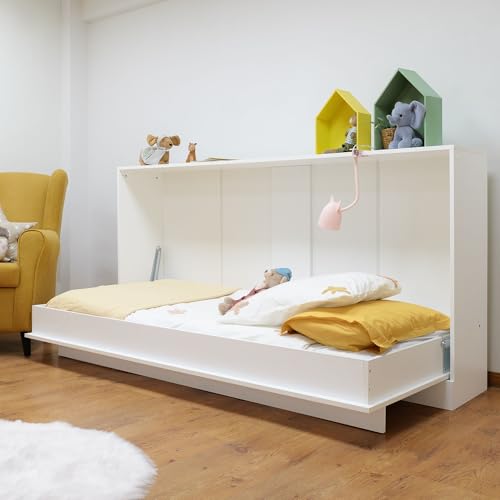 MUEMUE - Cama abatible Blanco Kristoff 90x200cm - MU722