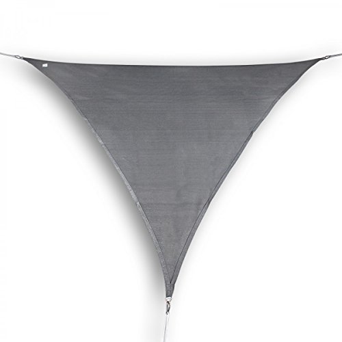 bonsport Marken Sonnensegel Sonnenschutz Dreieck dreieckig 5x7x7 m Graphit