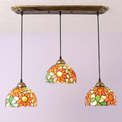 Style européen rétro en métal fer pour cette suspension longue de 70cm