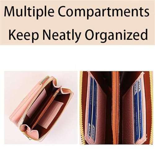 Indefinitet/Declrationun Women Sling Cross-Body Wallet, with Mobile Cell Phone Holder, Embroidered Leather Crossbody Purse4