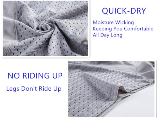 Men'S Boxer Briefs Plus Size Men'S Ice Silk Mesh Underwear Sexy Breathable Modal Stretch Boxers4