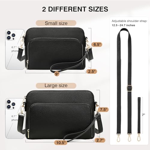Marvolia Crossbody Bag for Women - PU Leather Shoulder Bag Trendy Small Crossbody Purse Bag for Travel Work Party3