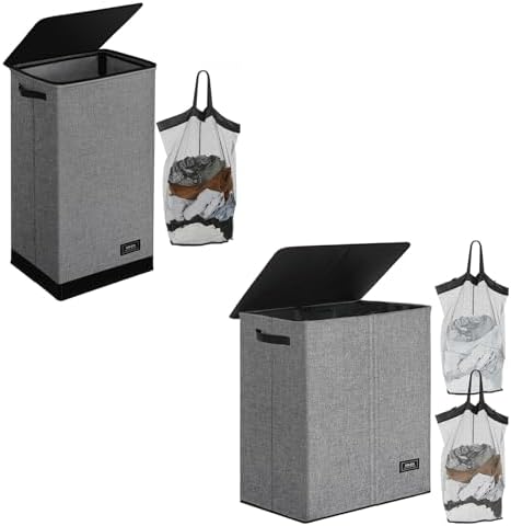Amazon.com: SOLEDI Laundry hamper 2pcs （100L & 145L）, For Master ...