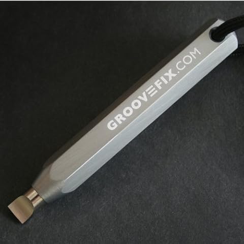GrooveFix Golf Club Groove Sharpener - Gun Metal Cover