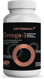 Ômega 3-330 EPA / 220 DHA + Selo IFOS - Artesanal (120)
