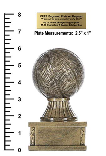 Decade Awards CM-99010 Basketball Action Pedestal Trophy 6 Inch Tall thumb #4