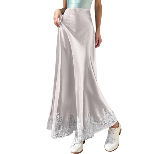 Jupe en satin chic à taille haute idéale pour vos soirées et sorties de week-end