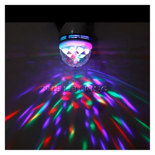 Led RGB �~�j�X�e�[�W���C�g E27 AC 85-265 �}�W�b�N�N���X�^���{�[�������v 9 ���b�g���C�g�N���X�}�X�_���X�p�[�e�B�[�����^���v���W�F�N�^�[(6W E27 220V 110V)