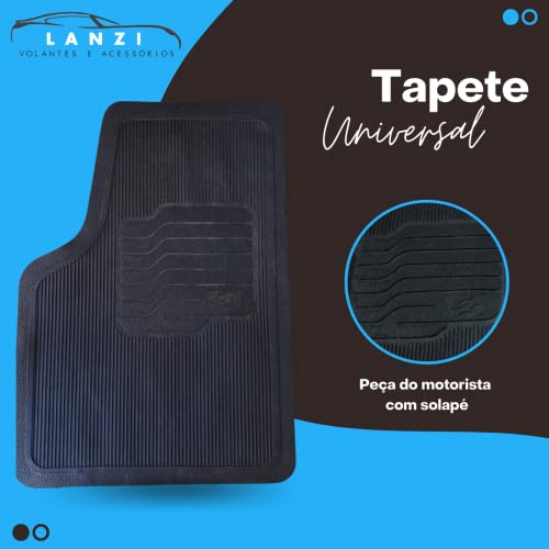 Jogo Tapete Carro Todos Borracha Pvc Universal - 4 peças