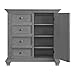 Oxford Baby Weston 4-Drawer Chifferobe/Armoire, Dusk Gray