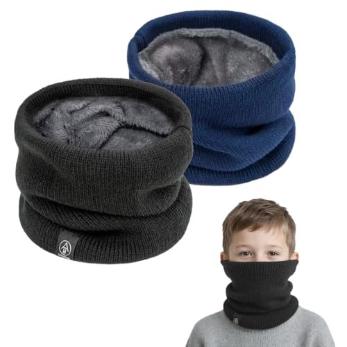 SEFIRST 2 Stück Winter Schlauchschal Halsschlauch Kinder, Schal Halswärmer