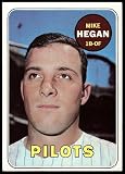 1969 Topps #577 Mike Hegan Seattle Pilots (Baseball Card) EX/MT Pilots