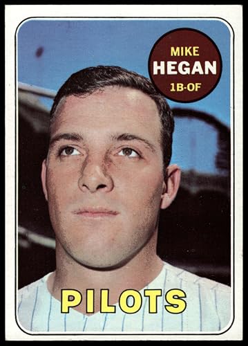 1969 Topps #577 Mike Hegan Seattle Pilots (Baseball Card) EX/MT Pilots
