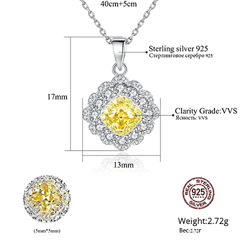 Colliers de pendentif à fleurs citrine pour sublimer un décolleté avec délicatesse