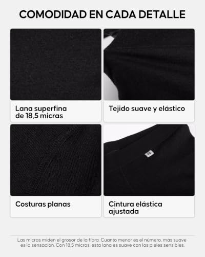 Miniatura 4 de Danish Endurance Men S Merino Tights S Black 1-Pack