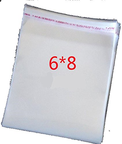 DMS RETAIL Self Adhesive Plastic Bag/Self Adhesive Seal Bag/Transparent poly bag/Clear Resealable bag/Transparent plastic bag/Plastic packing material-Pack of 50 -size -6 * 8 (B075T3WY5Q) Amazon Price History, Amazon Price Tracker