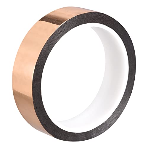 Image of MECCANIXITY Metalized Polyester Film Tape,0.98inch x 54.6yds. Adhesive Mirror Finish Decor Tape for Detailing Accent Wall,Graphic Arts,Wardrobe Crafts Tape 50m x 25mm,Rose Gold Tone